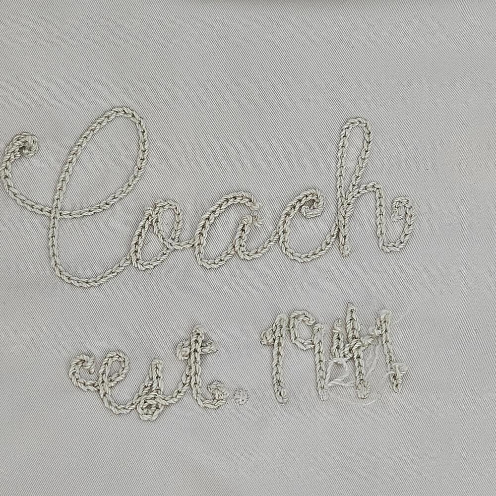 Coach Reversible Bomber Jacket Womens S Black Floral NYC 41 Varsity Coat - Picture 8 of 13